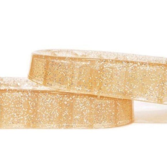 !! RESTOCKED !! Embellished Sparkle Slides - Gold - Picture 5 of 7